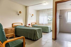 Habitació doble residència gent gran La Solana Banyoles