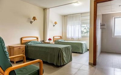 Habitació doble residència gent gran La Solana Banyoles