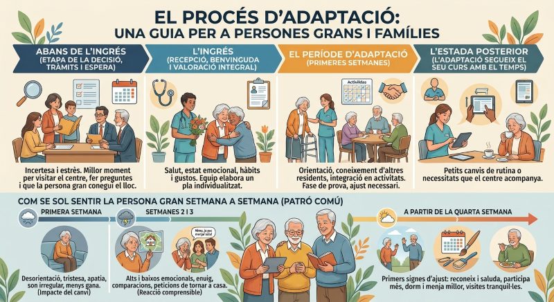 procés d'adaptació a una residència de gent gran